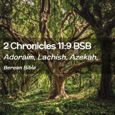 Picture 02 - 2 Chronicles 11:9 BSB - Adoraim, Lachish, - Bible Verse Picture