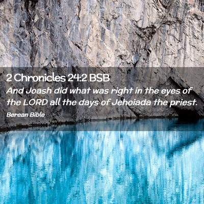 Picture 02 - 2 Chronicles 24:2 BSB - And Joash did what was right in the eyes of the - Bible Verse Picture