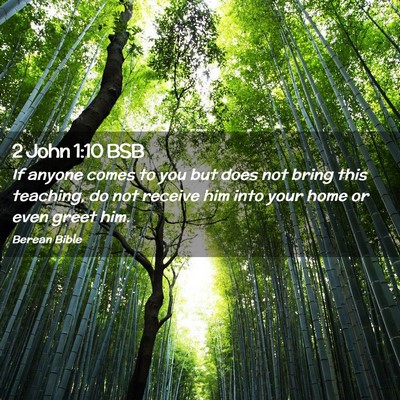 Picture 02 - 2 John 1:10 BSB - If anyone comes to you but does not bring this - Bible Verse Picture