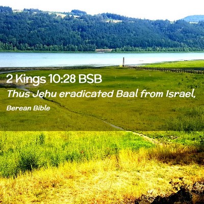 Picture 02 - 2 Kings 10:28 BSB - Thus Jehu eradicated Baal from - Bible Verse Picture
