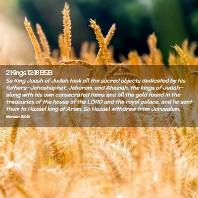 Picture 02 - 2 Kings 12:18 BSB - So King Joash of Judah took all the sacred - Bible Verse Picture