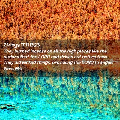 Picture 02 - 2 Kings 17:11 BSB - They burned incense on all the high places like - Bible Verse Picture