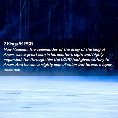 Picture 02 - 2 Kings 5:1 BSB - Now Naaman, the commander of the army of the king - Bible Verse Picture