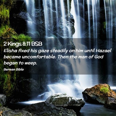 Picture 02 - 2 Kings 8:11 BSB - Elisha fixed his gaze steadily on him until - Bible Verse Picture