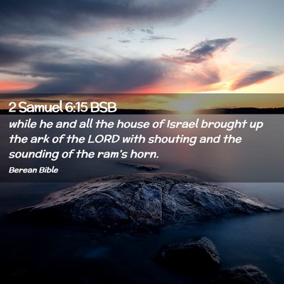 Picture 02 - 2 Samuel 6:15 BSB - while he and all the house of Israel brought up - Bible Verse Picture