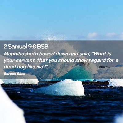 Picture 02 - 2 Samuel 9:8 BSB - Mephibosheth bowed down and said, “What is your - Bible Verse Picture