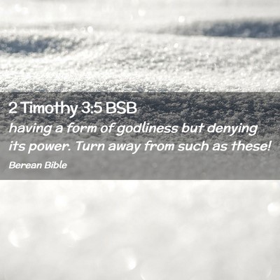 Picture 02 - 2 Timothy 3:5 BSB - having a form of godliness but denying its power. - Bible Verse Picture