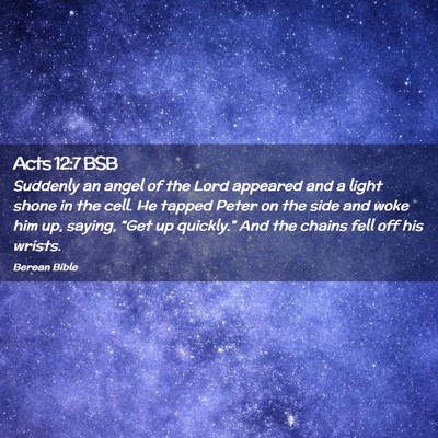 Picture 02 - Acts 12:7 BSB - Suddenly an angel of the Lord appeared and a - Bible Verse Picture