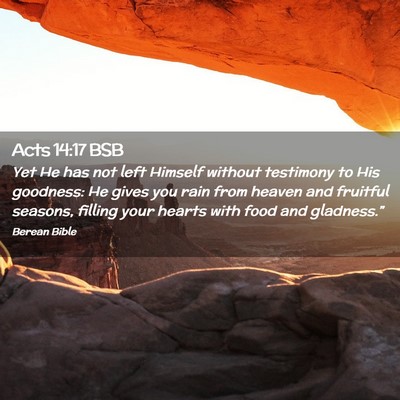 Picture 02 - Acts 14:17 BSB - Yet He has not left Himself without testimony to - Bible Verse Picture