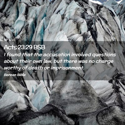 Picture 02 - Acts 23:29 BSB - I found that the accusation involved questions - Bible Verse Picture