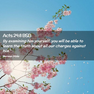 Picture 02 - Acts 24:8 BSB - By examining him yourself, you will be able to - Bible Verse Picture
