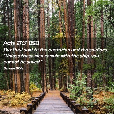 Picture 02 - Acts 27:31 BSB - But Paul said to the centurion and the soldiers, - Bible Verse Picture