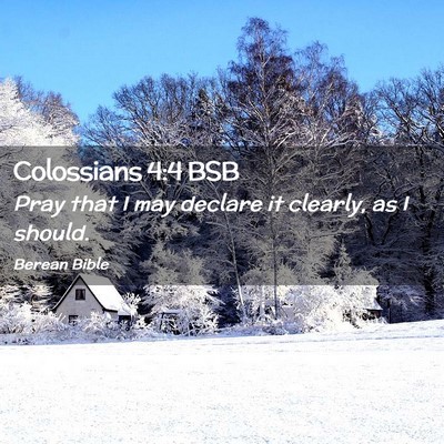 Picture 02 - Colossians 4:4 BSB - Pray that I may declare it clearly, as I - Bible Verse Picture