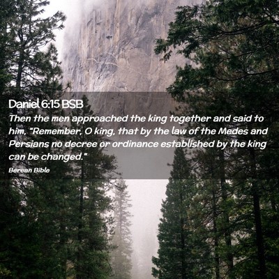 Picture 02 - Daniel 6:15 BSB - Then the men approached the king together and - Bible Verse Picture