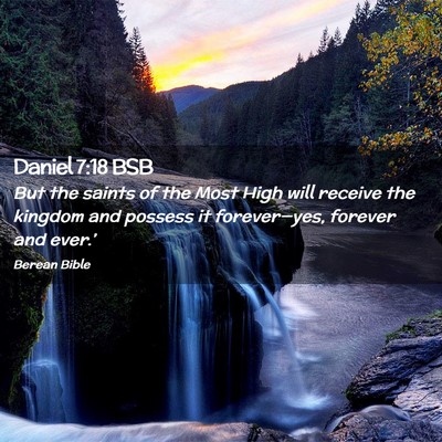 Picture 02 - Daniel 7:18 BSB - But the saints of the Most High will receive the - Bible Verse Picture
