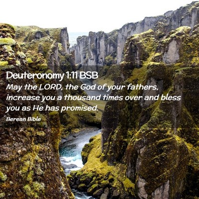 Picture 02 - Deuteronomy 1:11 BSB - May the LORD, the God of your fathers, increase - Bible Verse Picture