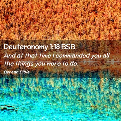 Picture 02 - Deuteronomy 1:18 BSB - And at that time I commanded you all the things - Bible Verse Picture