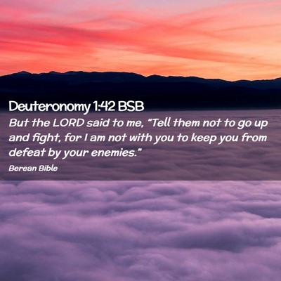 Picture 02 - Deuteronomy 1:42 BSB - But the LORD said to me, “Tell them not to go - Bible Verse Picture