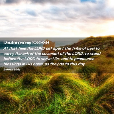 Picture 02 - Deuteronomy 10:8 BSB - At that time the LORD set apart the tribe of Levi - Bible Verse Picture
