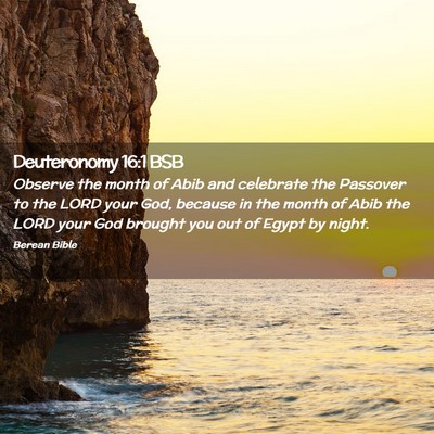 Picture 02 - Deuteronomy 16:1 BSB - Observe the month of Abib and celebrate the - Bible Verse Picture