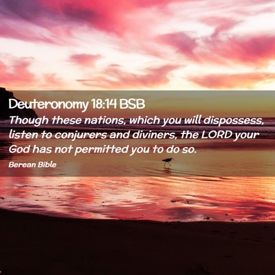 Picture 02 - Deuteronomy 18:14 BSB - Though these nations, which you will dispossess, - Bible Verse Picture