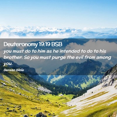 Picture 02 - Deuteronomy 19:19 BSB - you must do to him as he intended to do to his - Bible Verse Picture