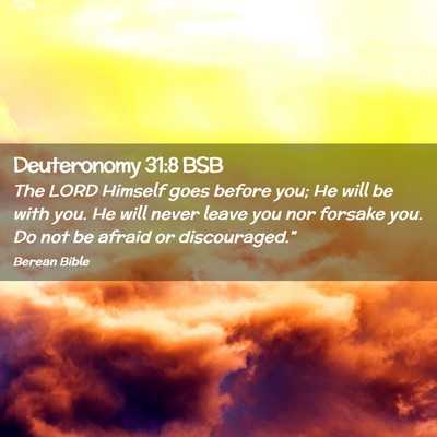 Picture 02 - Deuteronomy 31:8 BSB - The LORD Himself goes before you; He will be with - Bible Verse Picture