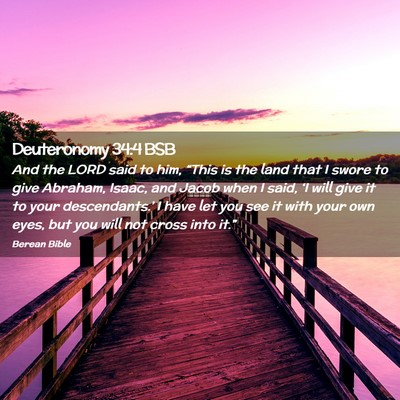 Picture 02 - Deuteronomy 34:4 BSB - And the LORD said to him, “This is the land - Bible Verse Picture