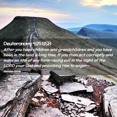 Picture 02 - Deuteronomy 4:25 BSB - After you have children and grandchildren and you - Bible Verse Picture