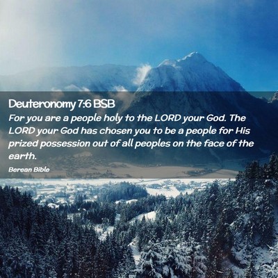Picture 02 - Deuteronomy 7:6 BSB - For you are a people holy to the LORD your God. - Bible Verse Picture