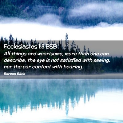 Picture 02 - Ecclesiastes 1:8 BSB - All things are wearisome, more than one can - Bible Verse Picture