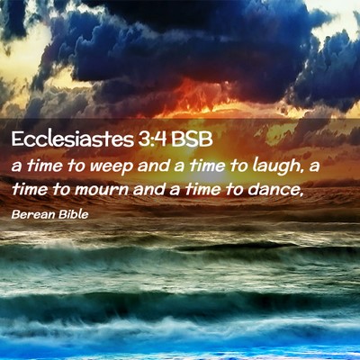 Picture 02 - Ecclesiastes 3:4 BSB - a time to weep and a time to laugh, a time to - Bible Verse Picture