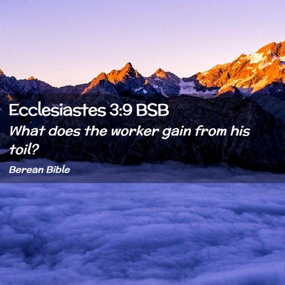 Picture 02 - Ecclesiastes 3:9 BSB - What does the worker gain from his - Bible Verse Picture