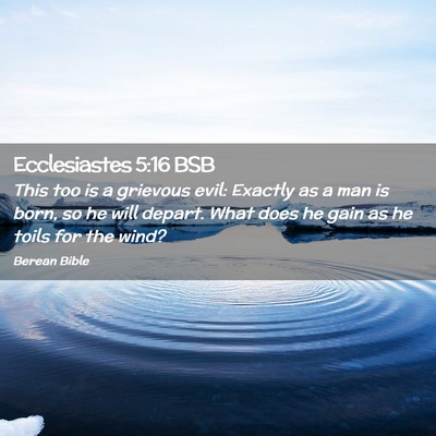 Picture 02 - Ecclesiastes 5:16 BSB - This too is a grievous evil: Exactly as a man is - Bible Verse Picture