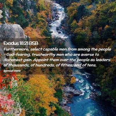Picture 02 - Exodus 18:21 BSB - Furthermore, select capable men from among the - Bible Verse Picture