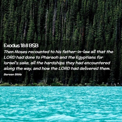 Picture 02 - Exodus 18:8 BSB - Then Moses recounted to his father-in-law all - Bible Verse Picture