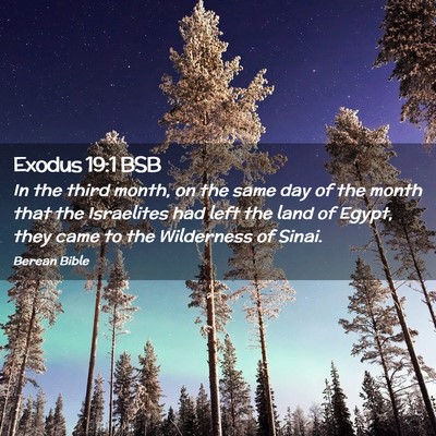 Picture 02 - Exodus 19:1 BSB - In the third month, on the same day of the month - Bible Verse Picture