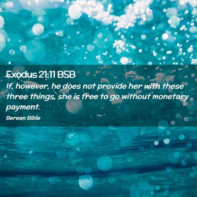 Picture 02 - Exodus 21:11 BSB - If, however, he does not provide her with these - Bible Verse Picture