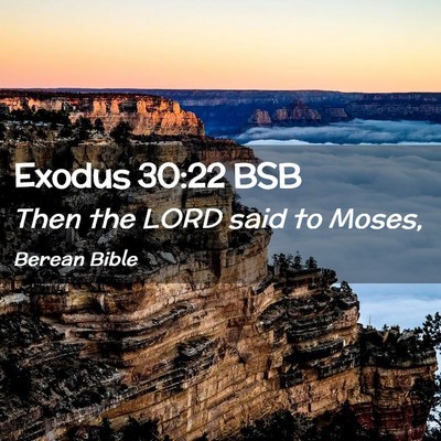 Picture 02 - Exodus 30:22 BSB - Then the LORD said to - Bible Verse Picture