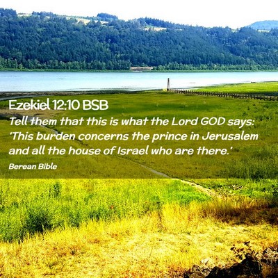 Picture 02 - Ezekiel 12:10 BSB - Tell them that this is what the Lord GOD says: - Bible Verse Picture
