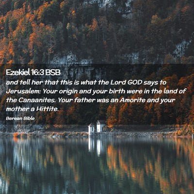 Picture 02 - Ezekiel 16:3 BSB - and tell her that this is what the Lord GOD says - Bible Verse Picture