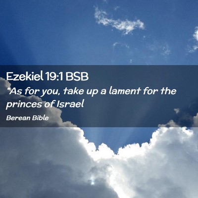 Picture 02 - Ezekiel 19:1 BSB - “As for you, take up a lament for the princes - Bible Verse Picture