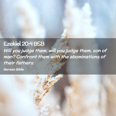 Picture 02 - Ezekiel 20:4 BSB - Will you judge them, will you judge them, son of - Bible Verse Picture