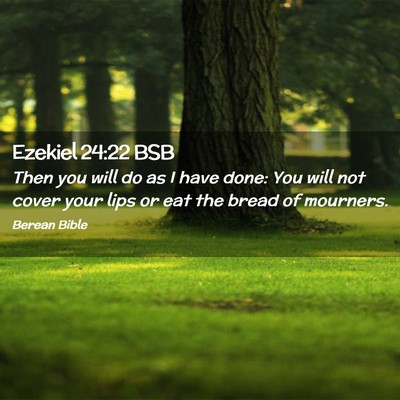 Picture 02 - Ezekiel 24:22 BSB - Then you will do as I have done: You will not - Bible Verse Picture