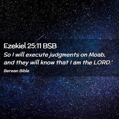 Picture 02 - Ezekiel 25:11 BSB - So I will execute judgments on Moab, and they - Bible Verse Picture