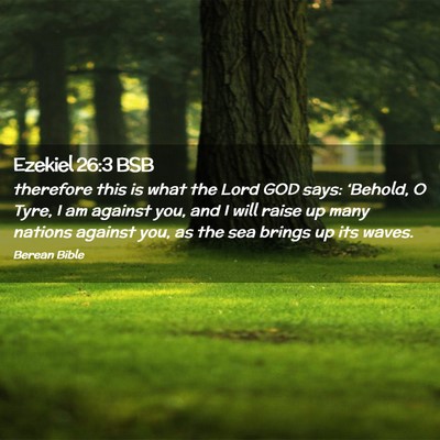 Picture 02 - Ezekiel 26:3 BSB - therefore this is what the Lord GOD says: - Bible Verse Picture