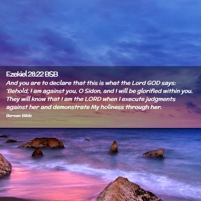 Picture 02 - Ezekiel 28:22 BSB - And you are to declare that this is what the Lord - Bible Verse Picture
