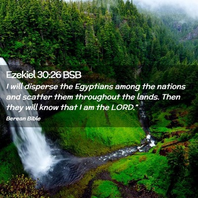 Picture 02 - Ezekiel 30:26 BSB - I will disperse the Egyptians among the nations - Bible Verse Picture
