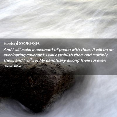 Picture 02 - Ezekiel 37:26 BSB - And I will make a covenant of peace with them; it - Bible Verse Picture