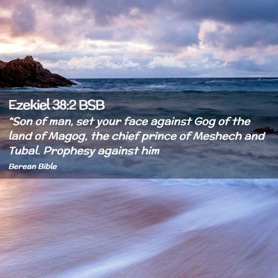 Picture 02 - Ezekiel 38:2 BSB - “Son of man, set your face against Gog of the - Bible Verse Picture